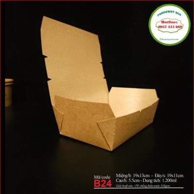 HỘP GIẤY KRAFT ĐỰNG MÌ PASTA